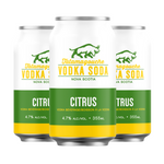 12 or 24 Pack of Citrus Vodka Soda