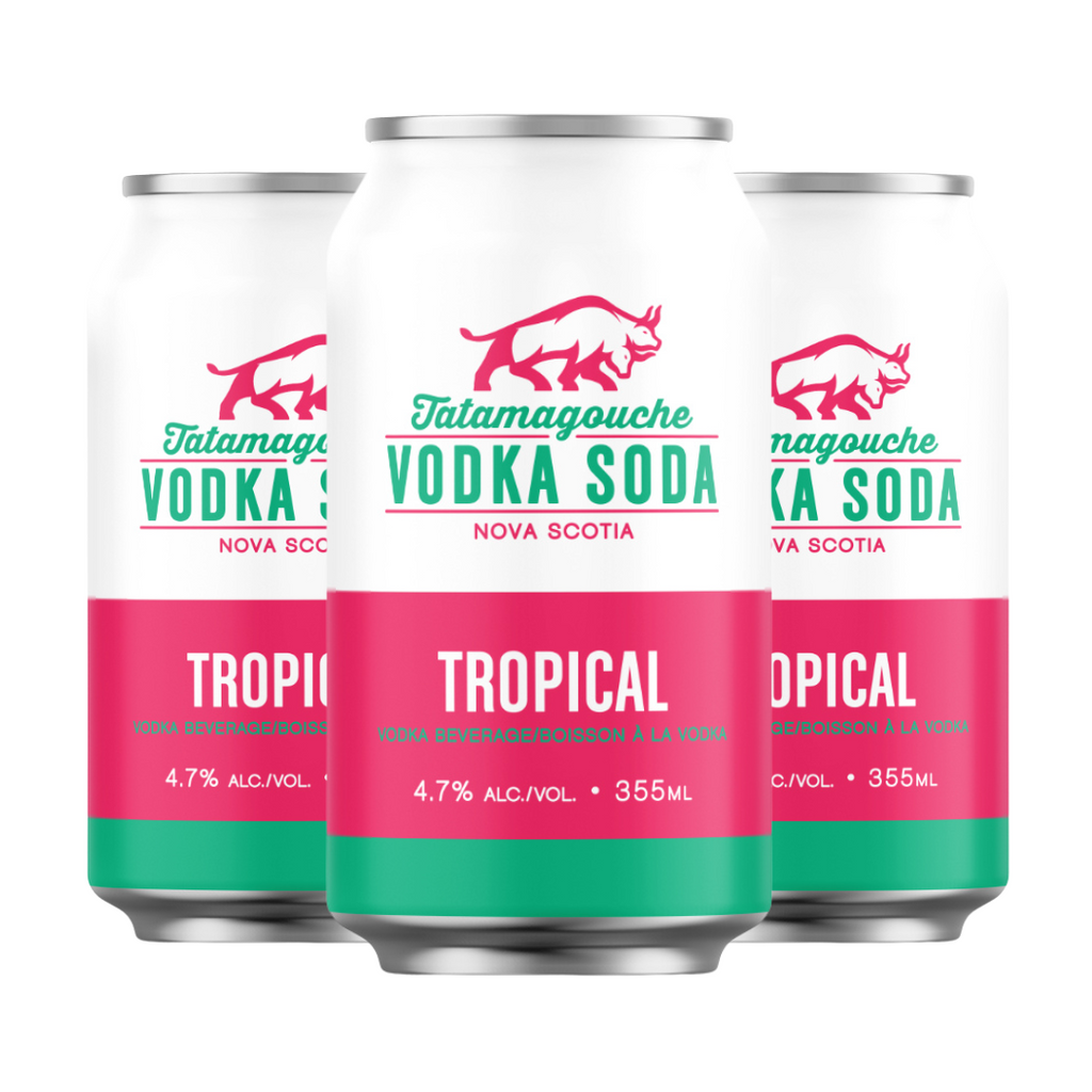12 or 24 Pack of Tropical Vodka Soda