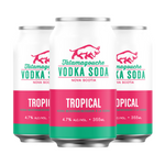 12 or 24 Pack of Tropical Vodka Soda