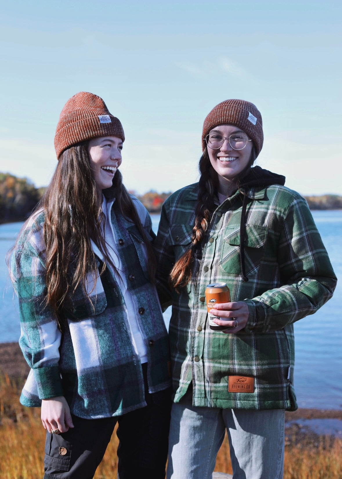 Green and White Plaid Shacket