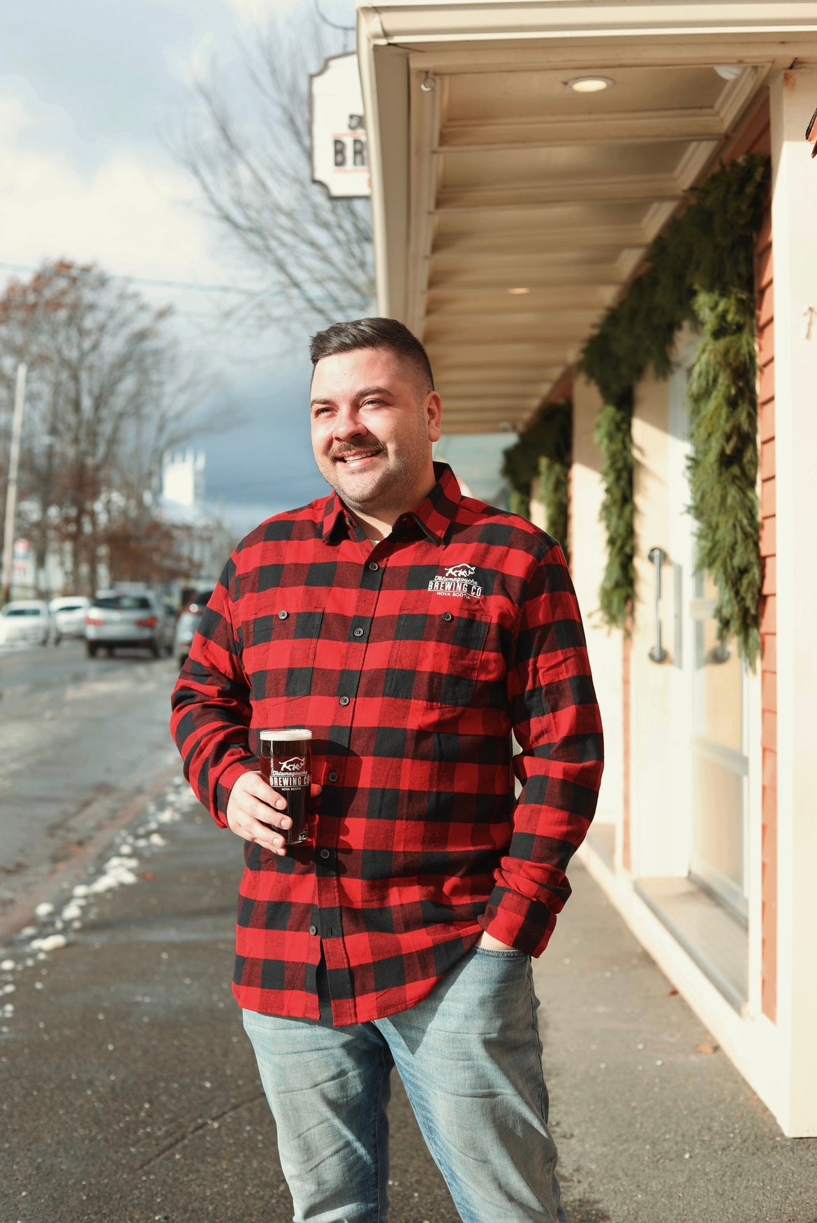 Red and Black Tata Brew Flannel