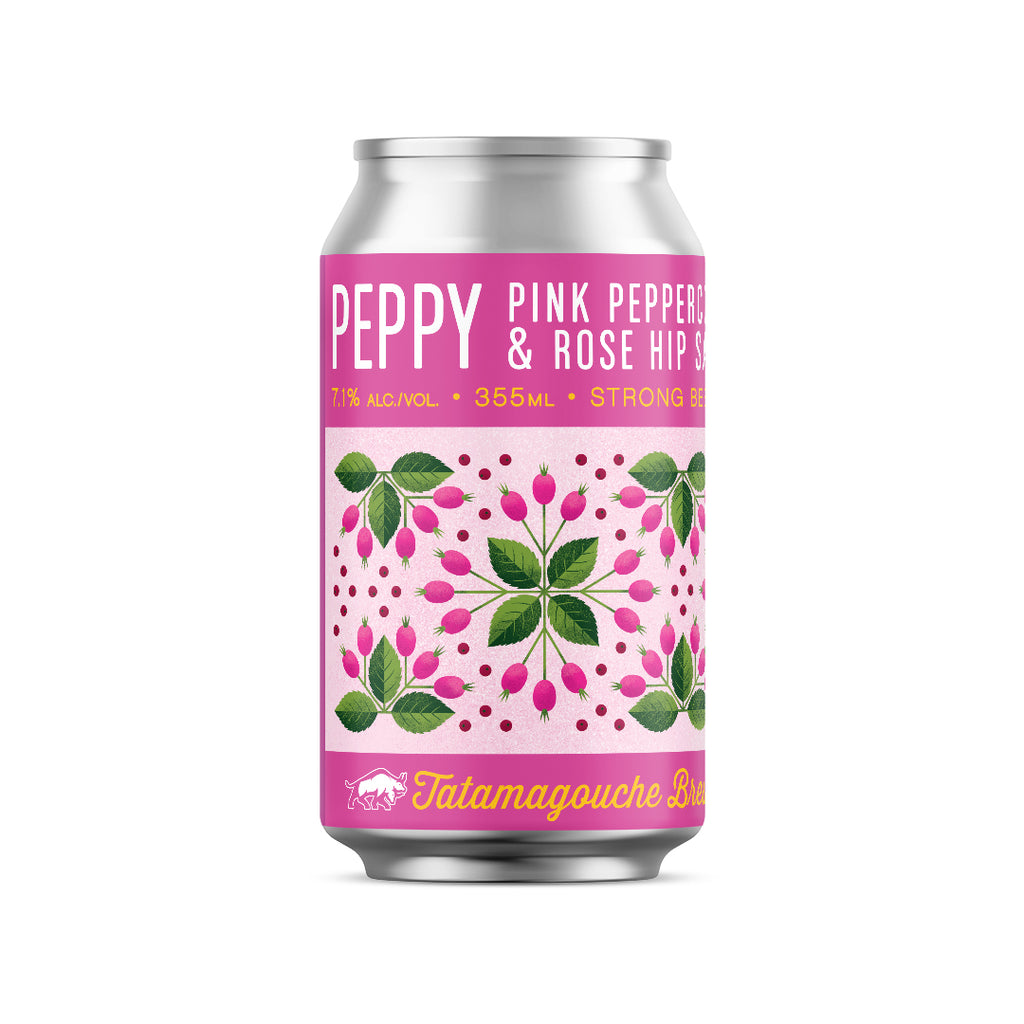 Peppy Pink Peppercorn & Rose Hip Saison Version 2